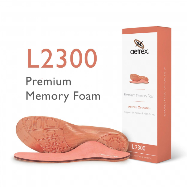 Aetrex Einlagen - L2300W - Damen Premium Memory Schaum Einlegesohlen - Ohne Pelotte