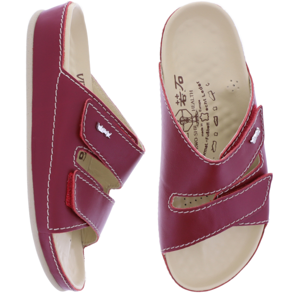 Vital Schuhe | Vital VRS | Rot | Nappaleder | Weite: H | 4221098-2700 | Damen Massage Pantoletten