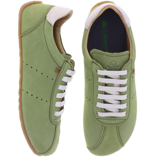 El Naturalista | Ondina | N5935 | Liken-Lindgrün | Kalbsleder | Damen Barfußschuhe