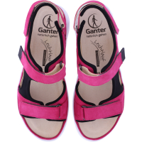 Ganter / Geva / Pink Casualvelour-Stretch / Wechselfußbett / Weite: G / Art: 5-200312-4300 / Sandale
