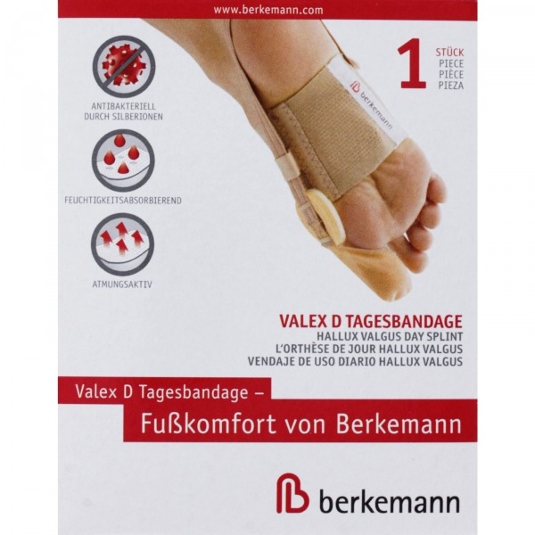 Berkemann / Valex D Hallux valgus - Tagesbandage - Für den "linken" Fuß