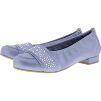 Hassia / Bologna / Sky Blue / Swarovski / Wechselfußbett / Art: 7-300957-3800 / Damen Ballerinas