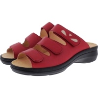 Ganter / Gritt / Rosso-Rot Leder / Wechselfußbett / Weite: G / Art: 5-205611-4100 / Damen Pantolette