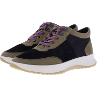 Berkemann / Modell: Sarinna / Khakibeige-Schwarz Softnubuk-Stretch / Form: Valencia / Art: 03702-051 / Damen
