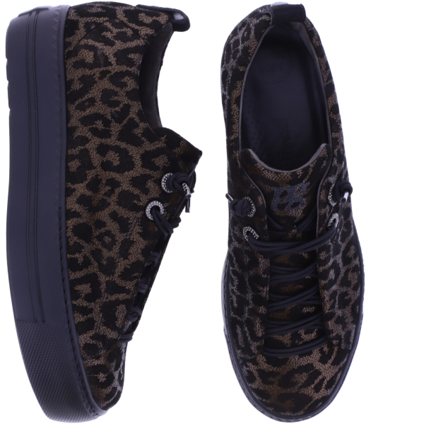 Paul Green | 5417-098 | Glossy Leo-Bronze | Veloursleder | Damen Sneaker