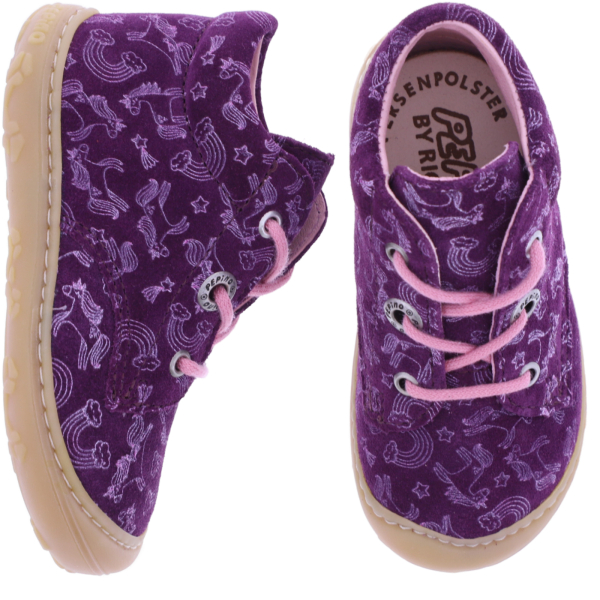 Pepino by Ricosta | Dots | Merlot-Einhorn | Mittel | Leder | Lederfutter | Kinder Lauflerner