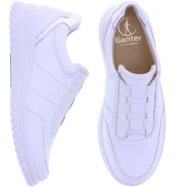 Ganter | Heike | Milk-Weiß Softleder | Weite: H | Kalbsleder | 9-204501-0600 | Damen Slip-In