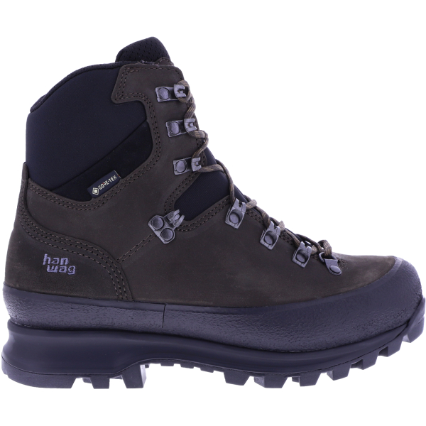 Hanwag | Modell: Nazcat II Wide Lady GTX | Mocca/Black | Leder | Gore-Tex® | Damen Wanderstiefel
