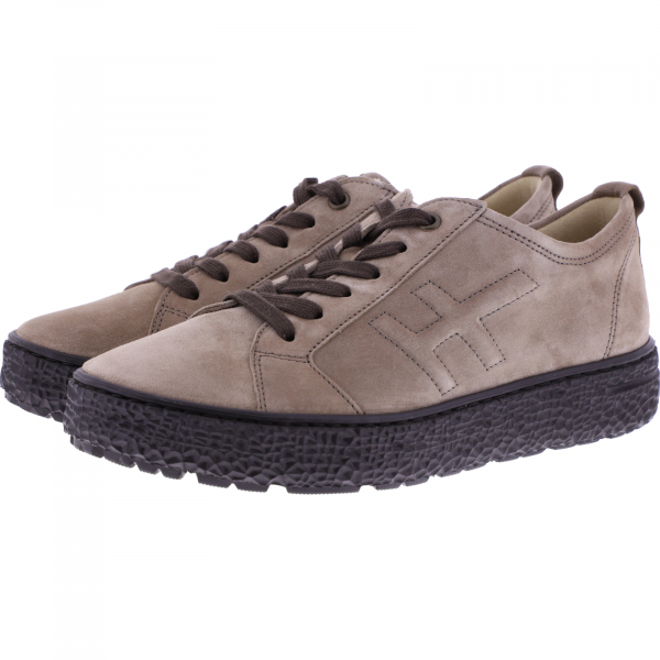 Hartjes / Modell: Phil / Taupe Veloursleder / Weite: H / 1621423-4141 / Damen Sneakers