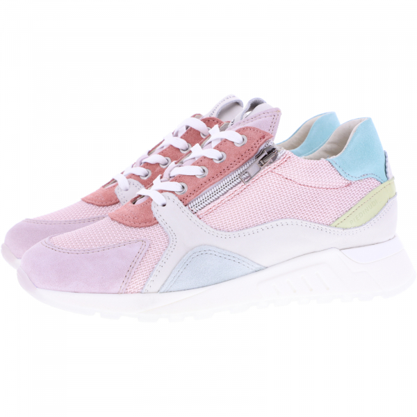 Piedi Nudi / Modell: H-Fit Sneaker / Farbe: Pink-Lemon / Art.: 2507-0603 / Damen Sneaker
