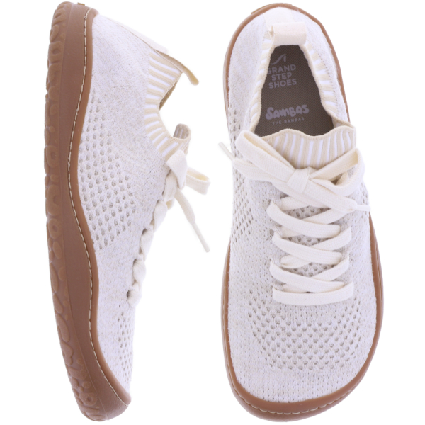 Grand Step Shoes | Essence Barefoot | Nature-White | Knit | Damen Barfußschuhe