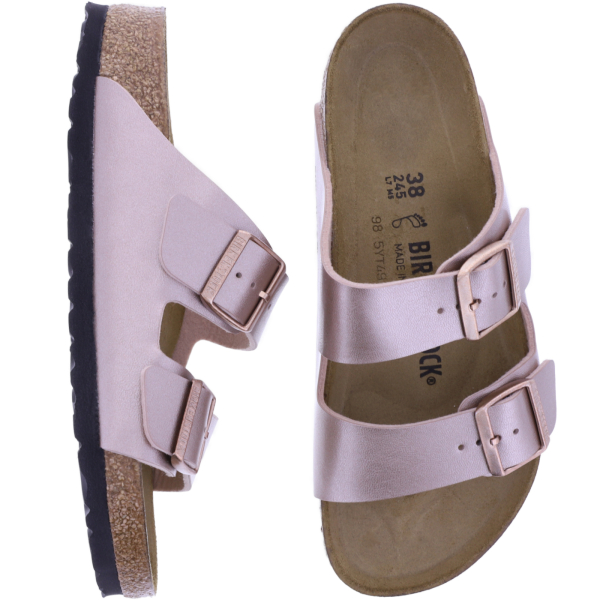 Birkenstock | Arizona | Copper-Kupfer | Birko-Flor | Weite: Normal | 1023942 | Damen Pantoletten