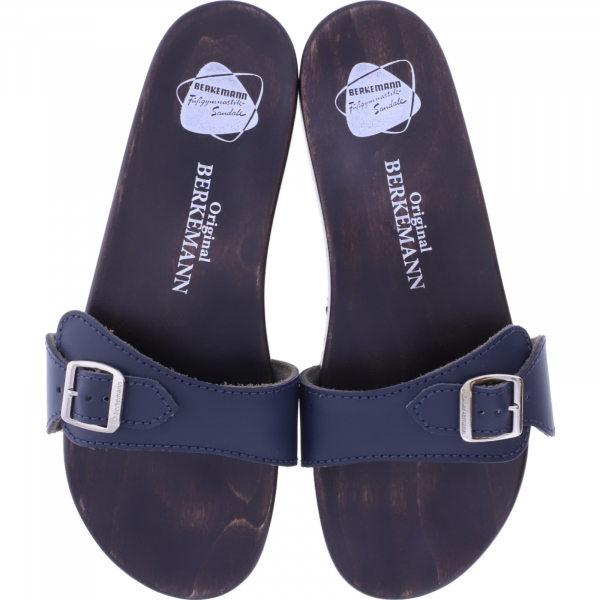 Berkemann / Original-Sandale / Dunkelblau Glattleder / Sohle: Braun / Art: 10100-300 / Unisex