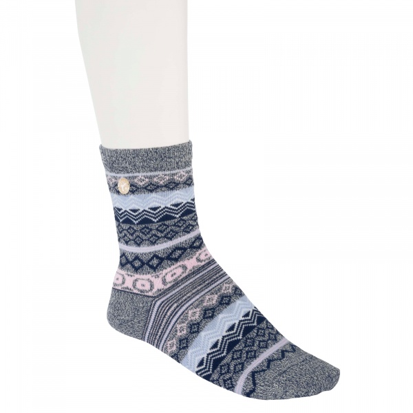 Birkenstock Damen Socken - Cotton Jacquard - Jeans Melange