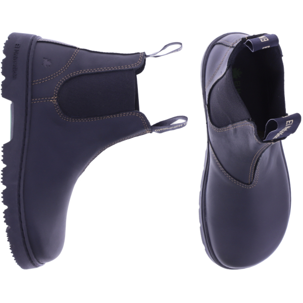 El Naturalista | Nomada | N5262 | Schwarz Nubukleder | Unisex Barfuß-Chelsea-Boots