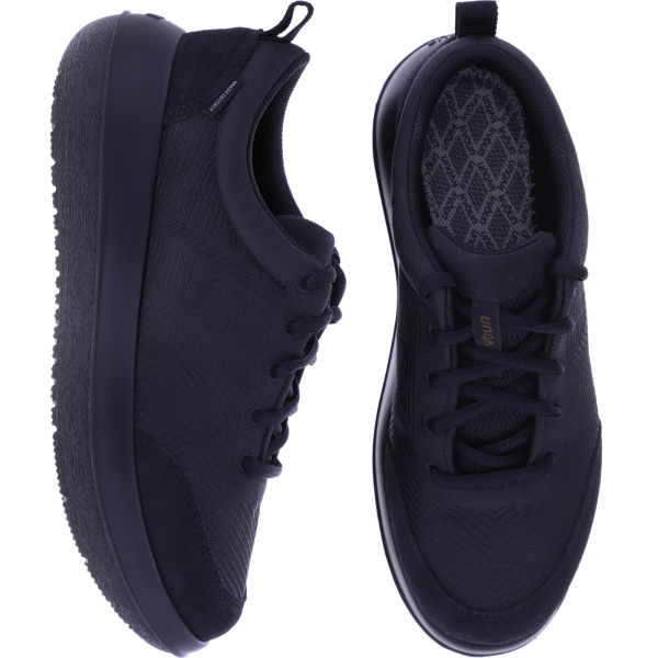 kybun | Modell: Bauma 20 | Black-Schwarz | Jacquard Stoff | Damen Premium Aktiv Schnürer