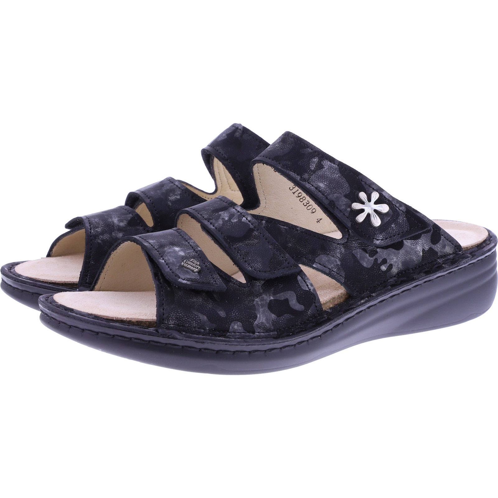 Calzado Adulto Piel Azul Zapatos Finn Comfort Stanford Para Mujer