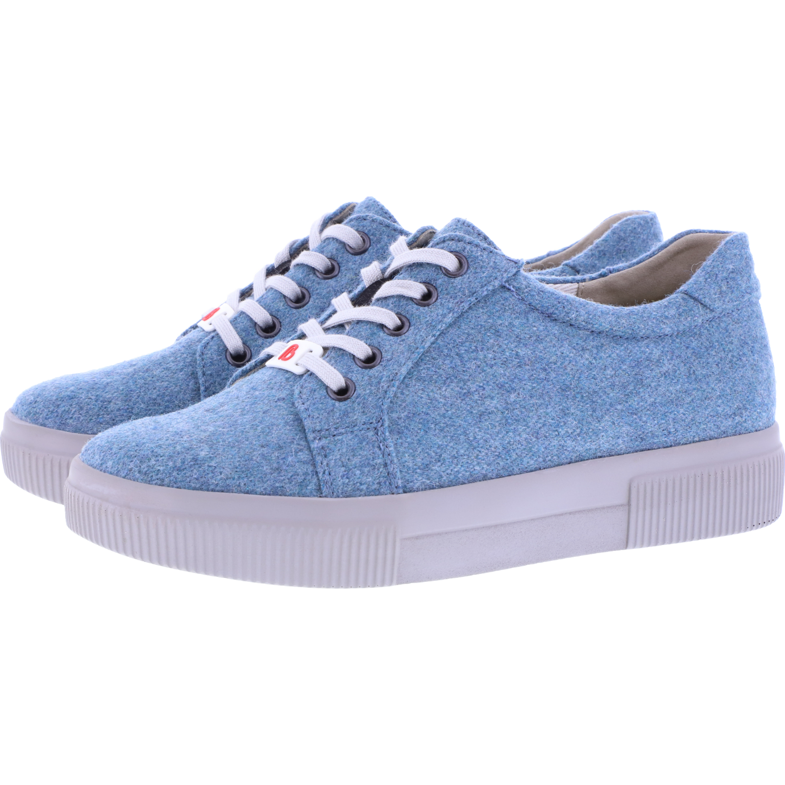 Damen Sneaker Ballerinas – Bequeme Flats Mit Camouflage-Denim-Optik, Schnürung (Schwarz, 39)