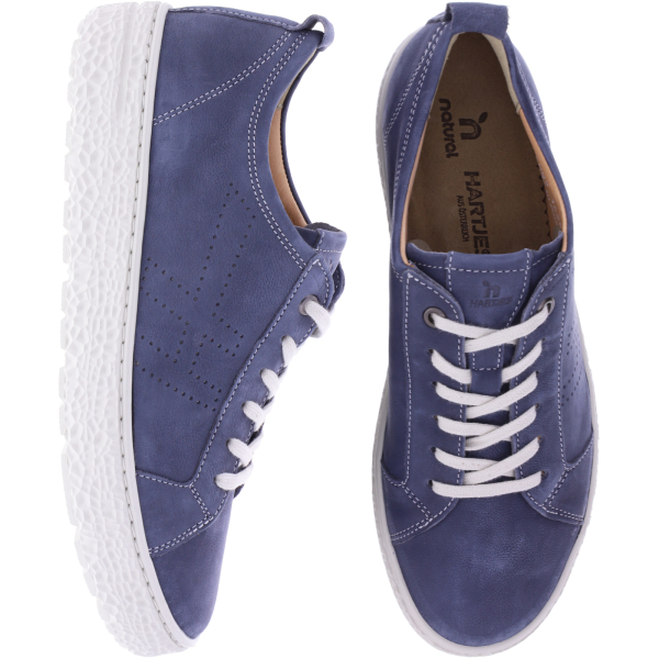 Hartjes Natural | Phil | Stahlblau-Blau | Nubukleder | Weite: H | 1621425-4800 | Damen Sneakers