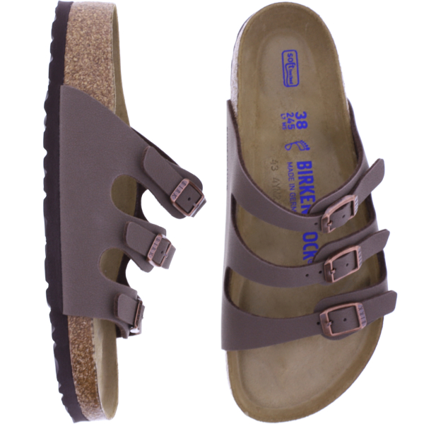 Birkenstock / Modell: Florida mit Weichbettung  / Mocca / Weite: Normal / Art: 053881 / Damen