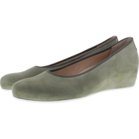 Hassia / Nizza / Khaki Nubukleder / Wechselfußbett / Art: 7-302112-5800 / Damen Ballerinas