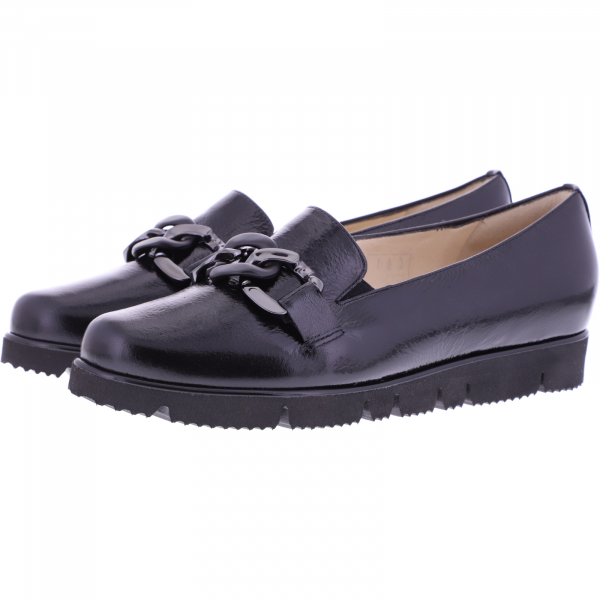 Hassia Pisa Schwarz Lackleder- 4-301536-0100 Damen Slipper