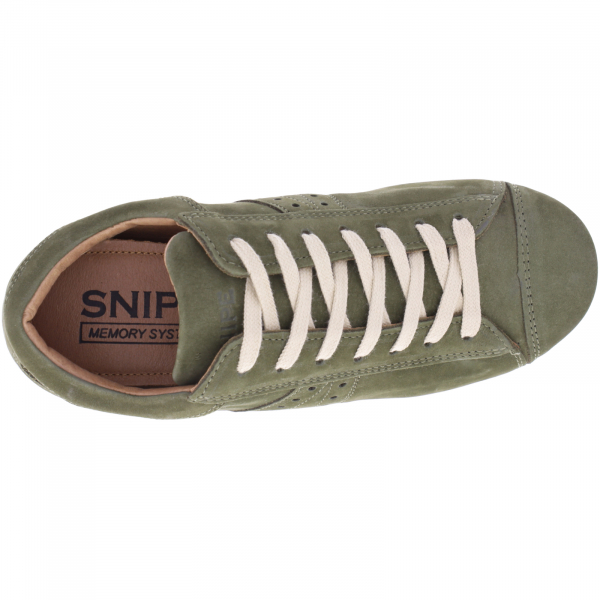 Snipe Rippel Sport | Khaki-Oliv Nubukleder | Unisex Schnürschuhe