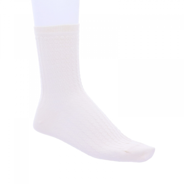 Birkenstock Damen Socken - Structured Dot - Eggshell Beige