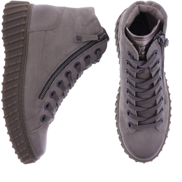 Paul Green | 5446-048 | Taupe-Grau | Weiches Kalbsleder | Damen Booties