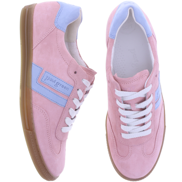 Paul Green | 5450-277 | Rose-Sky | Velours-Nubuk-Kalbsleder | Damen Sneaker