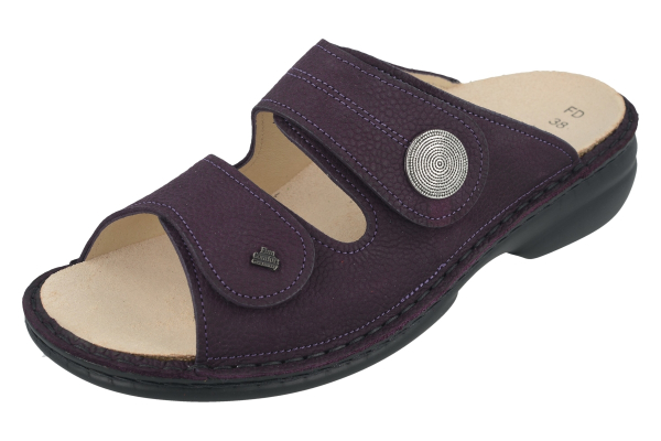 Finn Comfort | Sansibar | Violett | Wechselfußbett | 02550-834231 | Damen Pantoletten