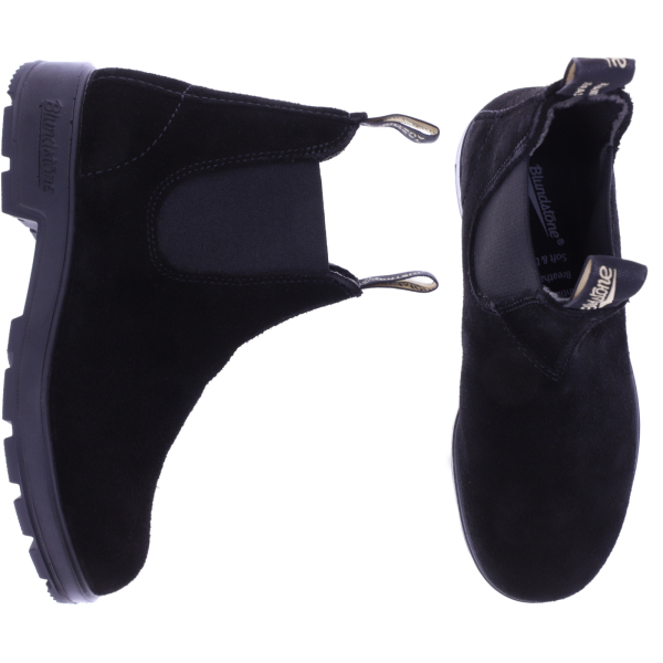 Blundstone | 2405 | Schwarz Veloursleder | Premiumleder | Original 500er Serie | Chelsea Boots