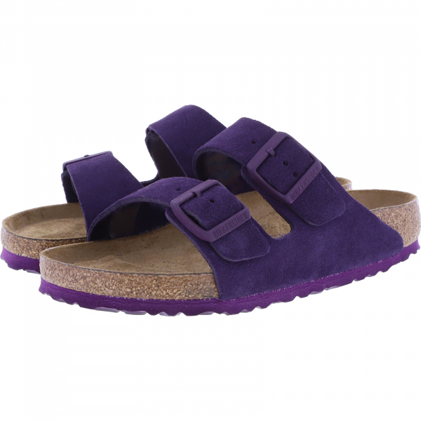 Birkenstock / Modell: Arizona mit Weichbettung / Wine-Lila Veloursleder / Weite: Normal / 1021195