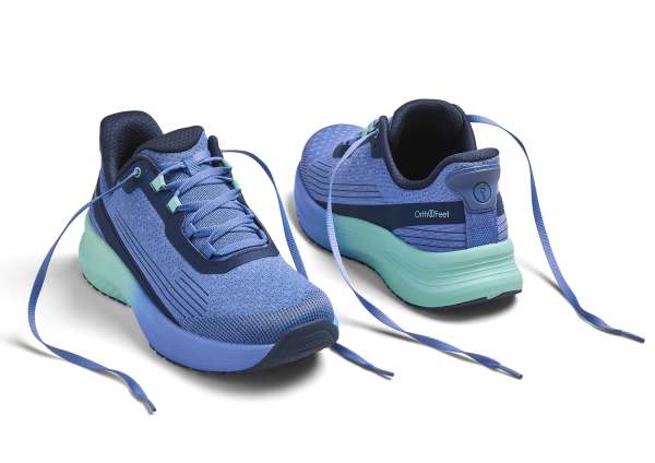 Orthofeet® | Dart | Blue/Navy/Aqua | Hands-Free Schuhe mit Fersendämpfung | Damen Schnürer