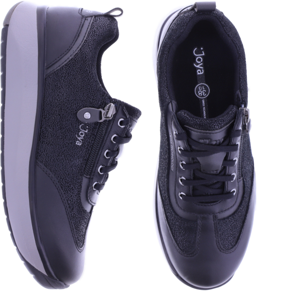 Joya | Laura | Black-Schwarz | Leder | Weite: H | 904cas | Damen Aktiv Schuhe