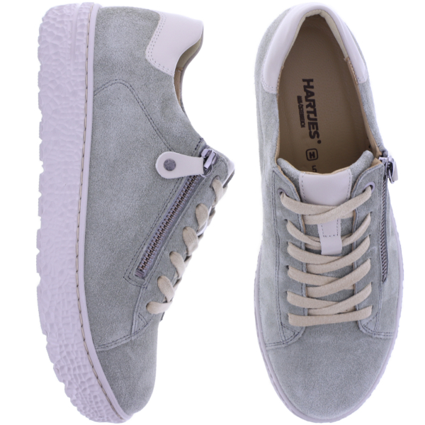 Hartjes | Phil | Khaki-Taupe | Veloursleder | Weite: H | 1621417-7031 | Damen Sneakers