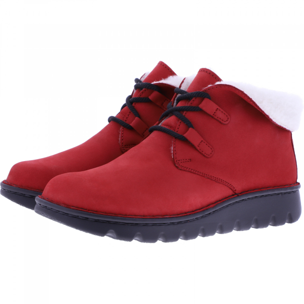Berkemann / Modell: Aleika / Rot Nubukleder / Form: Göteburg / Art: 03604-234 / Damen Stiefeletten