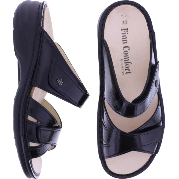 Finn Comfort Kimbe Schwarz Knautschlack 02625-022099 Damen