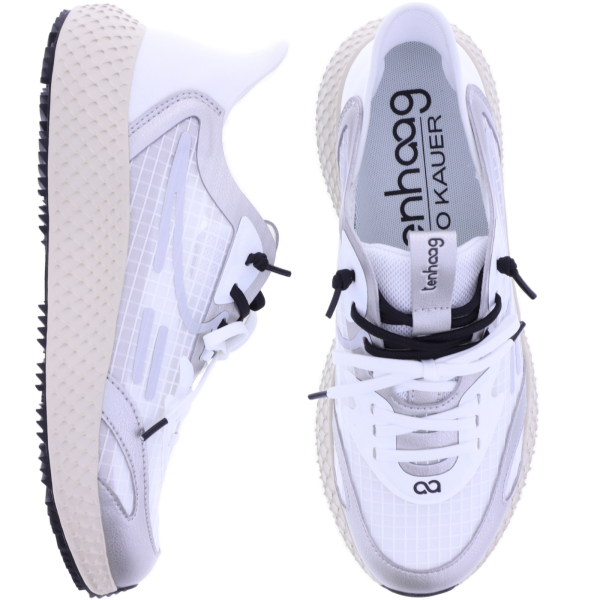tenhaag | easyhaag by Karo Kauer | Metallic Silver/White-Black | 0025-089 | Damen Hands-Free Sneaker
