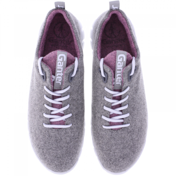 Ganter / Evo / Graphit-Rose / Weite: H / Merino Wolle / Art: 3-201430-6347 / Damen Schnürer