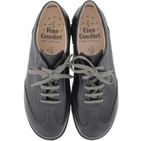 Finn Comfort / Kiruna / Schwarz Leder / Wechselfußbett / Art: 01355-070099 / Herren Schnürer
