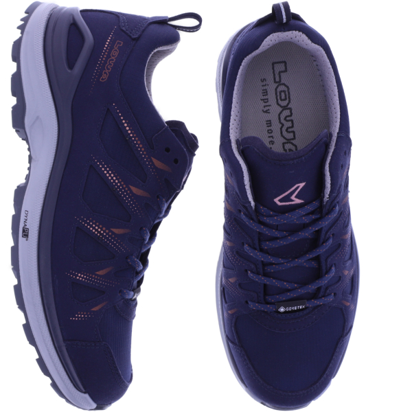 LOWA | Innox EVO II GTX W | Navy-Rotholz | GoreTex | Damen Wanderschuhe