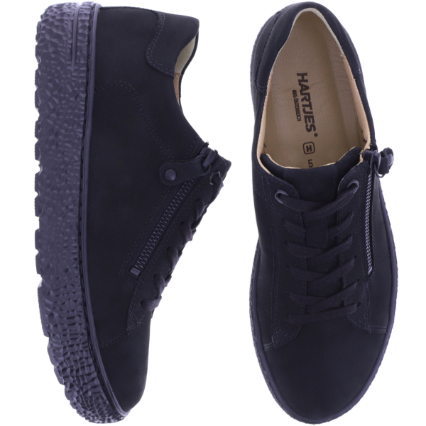Hartjes | Phil | Schwarz | Nubukleder | Weite: H | 1621405-0101 | Damen Sneakers