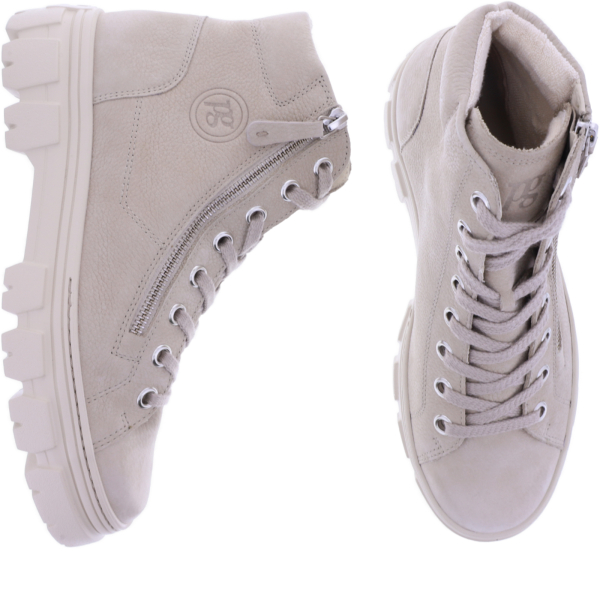 Paul Green | 5210-008 | Almond-Beige | Weiches Kalbsnubukleder | Damen Booties