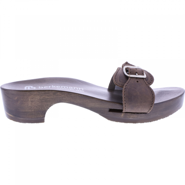 Berkemann / Hamburg-Sandale / Dunkelbraun Fettleder / Sohle: Braun / Art: 10102-480 / Unisex