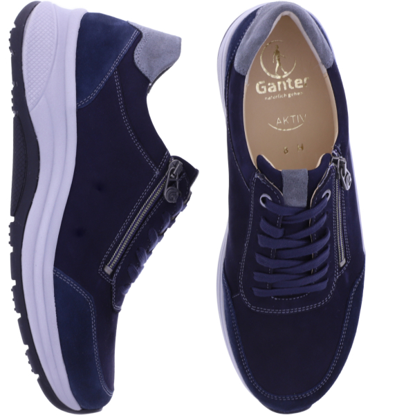 Ganter AKTIV | High Flyer | Dunkelblau | Weite: H | Kalbsleder | 9-251912-3500 | Herren Schnürer