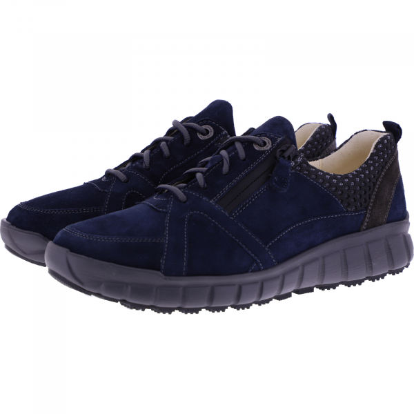 Ganter / Evo / Blue Velours / Weite: H / Kalbsleder / Art: 2-201412-3200 / Damen Schnürer