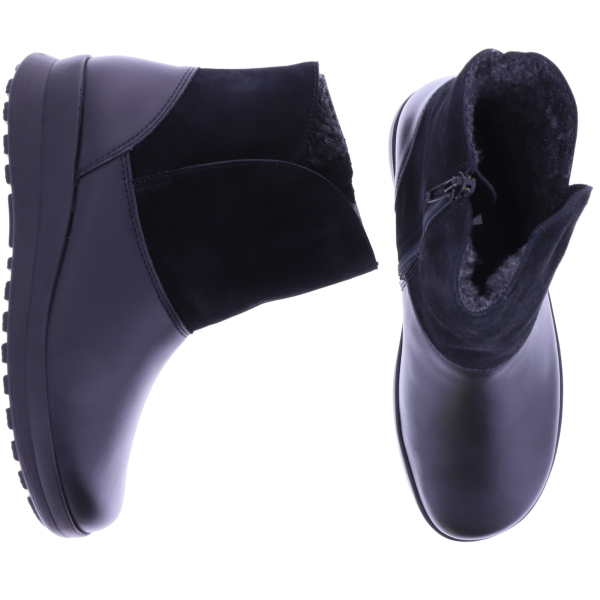 Berkemann | Gela | Schwarz Leder | Lammfellfutter | Form: Vail | 05375-077 | Damen Bootie