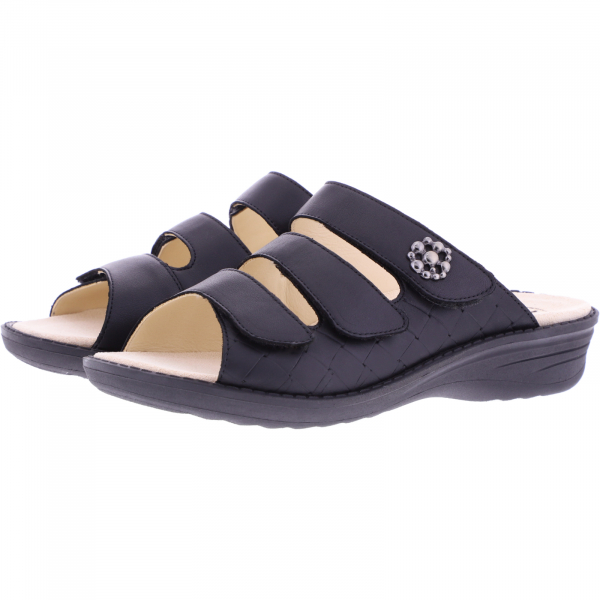 Ganter Hera Schwarz Leder 4-205800-0100 Ganter Damen Pantoletten