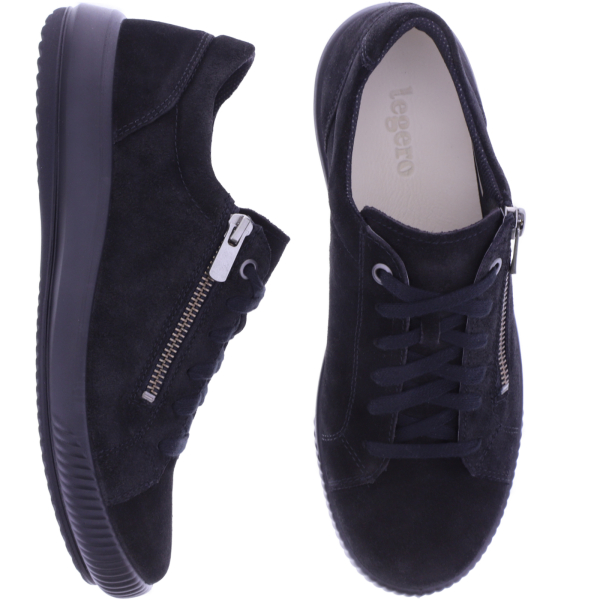 Legero | Tanaro 5.0 | Schwarz | Weite: G | Veloursleder | Damen Schnürer